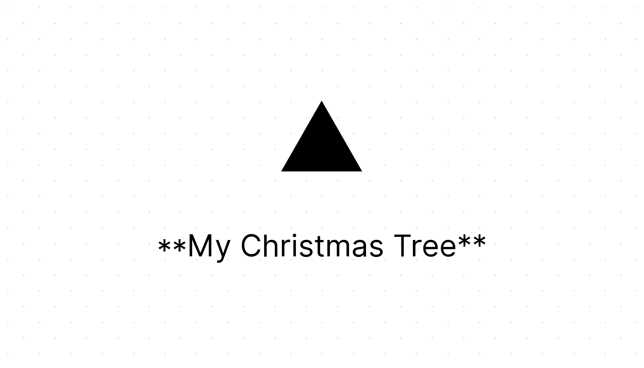 My Christmas Tree